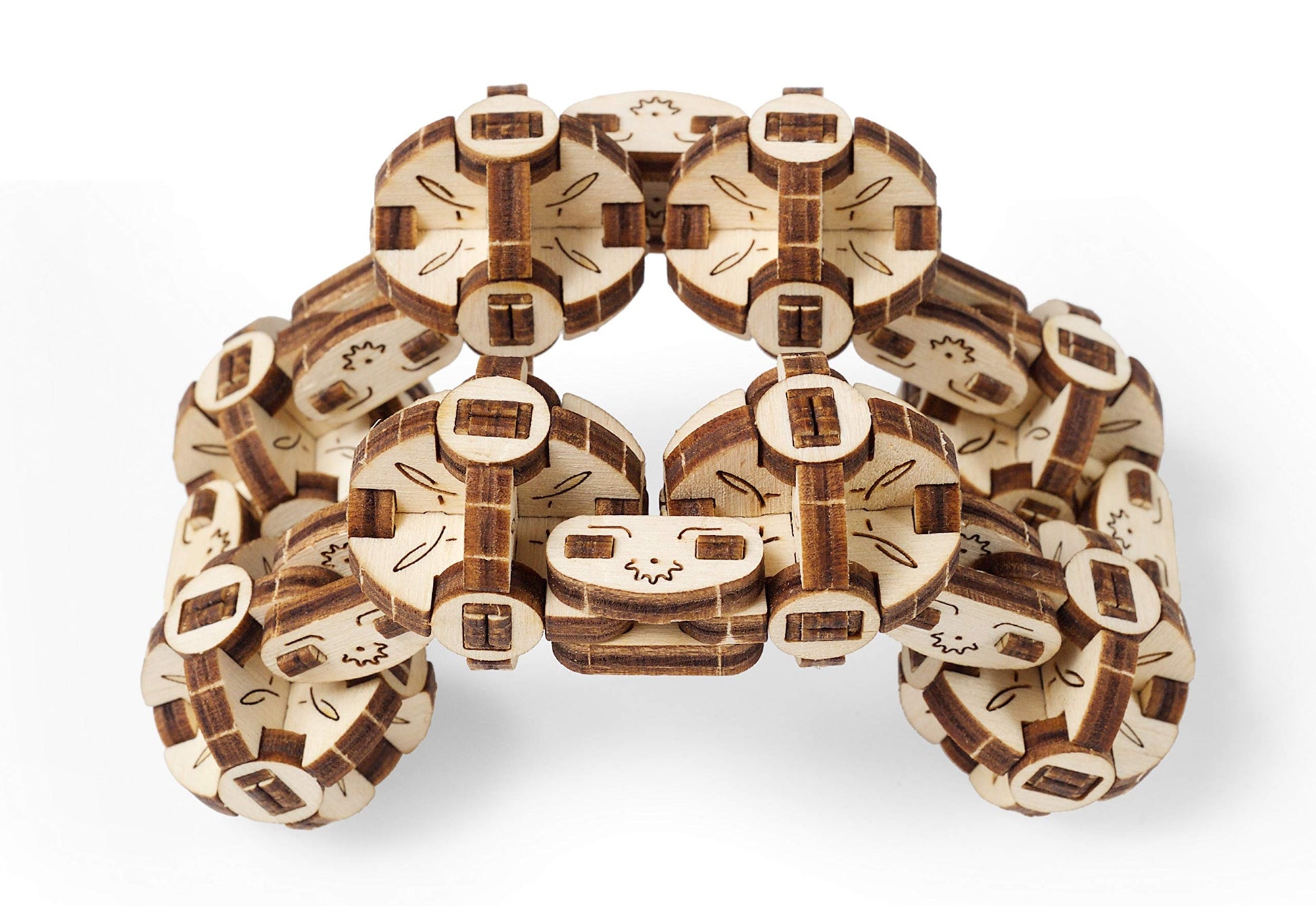 UGEARS Flexi-Cubus Brainteaser, 3D Mechanical Model, Wooden Puzzle - Ideal Gift for Adults and Teens