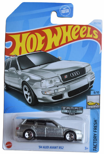 Hot Wheels Zamac '94 Audi Avant RS2, Factory Fresh 9/10 [Silver] 133/250