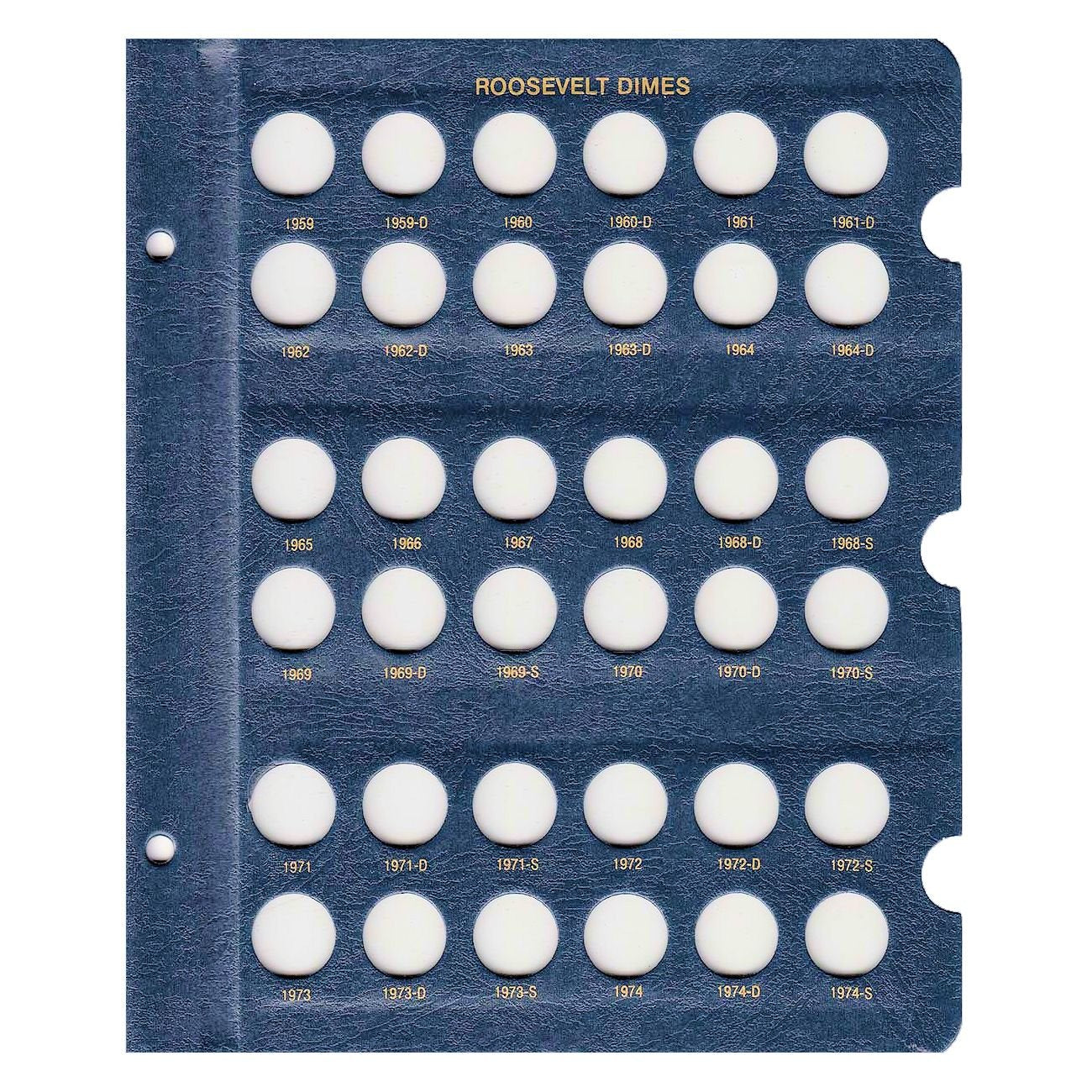 Whitman US Roosevelt Dime Coin Album 1946 - 2022 #3394