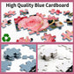 1000 Piece Puzzle for Adults, Elegant White Persian Cat with Pink Roses & Gold Art Nouveau Design, Premium Matte Finish, Thick Blue Cardboard, Perfect