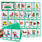 Zwttey Irregular Verbs/Verb Tense 2 Themes English Flashcards Vocabulary Building Pocket Cards Grammar Educational Learning Aids Pre-Kindergarten