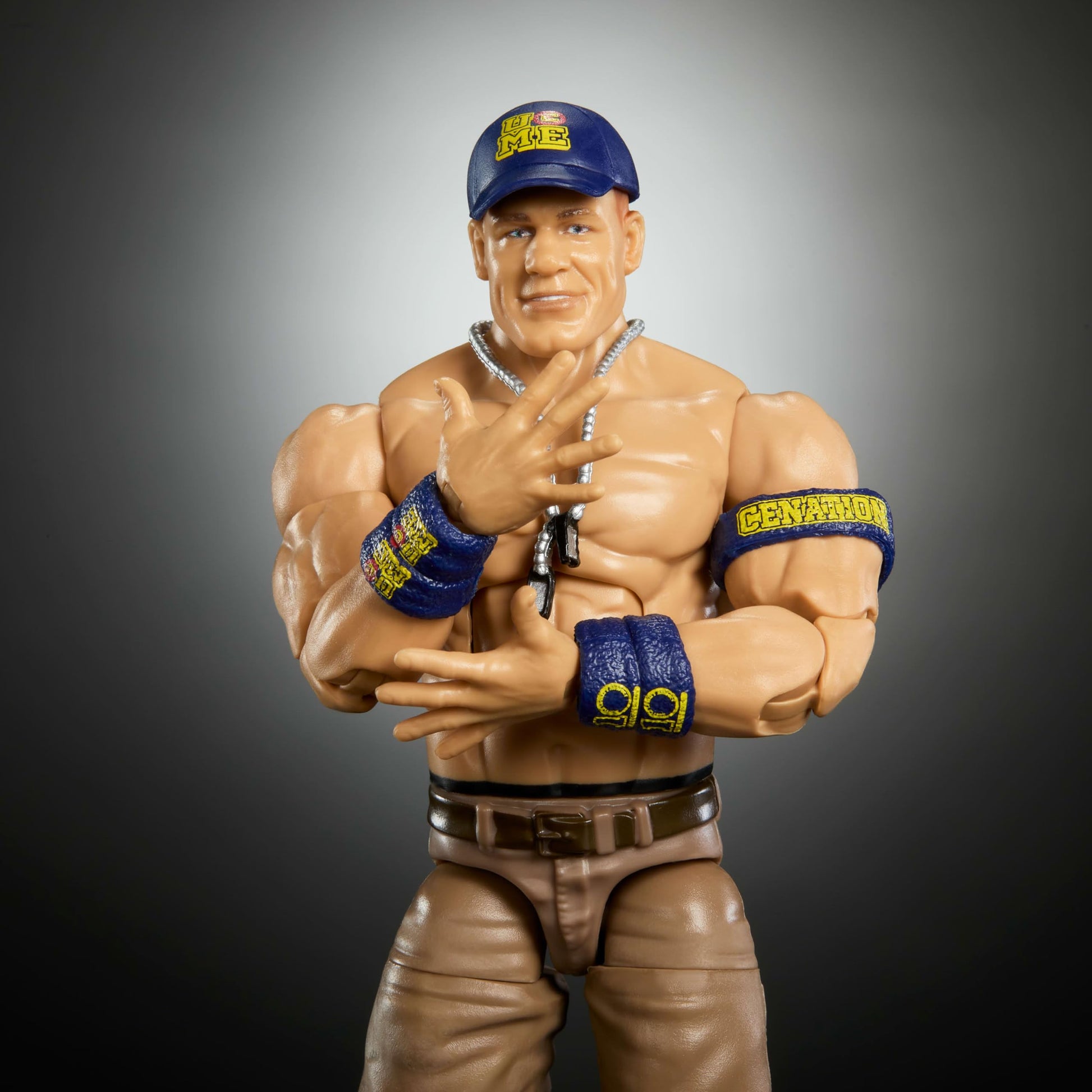 Mattel WWE Elite Action Figure & Accessories, Greatest Hits 2025 Series, 6-inch Collectible John Cena with 25 Articulation Points & Swappable Hands