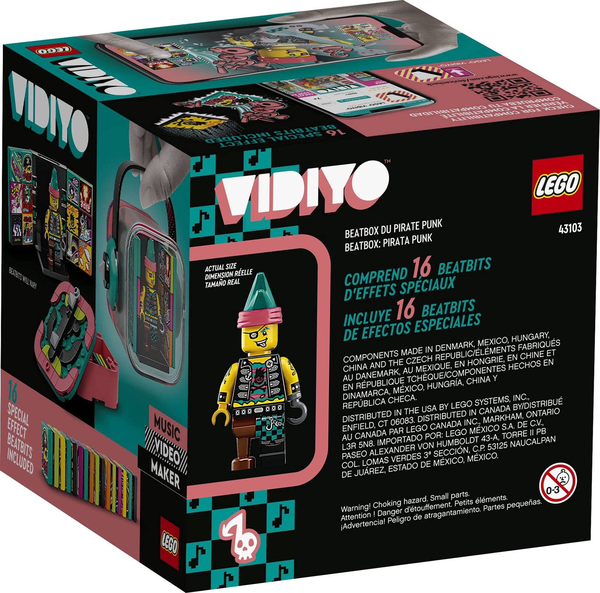 LEGO VIDIYO Punk Pirate Beatbox 43103 Building Kit with Minifigure; Creative Kids Will Love Producing Music Videos Full of Songs, Dance Moves and