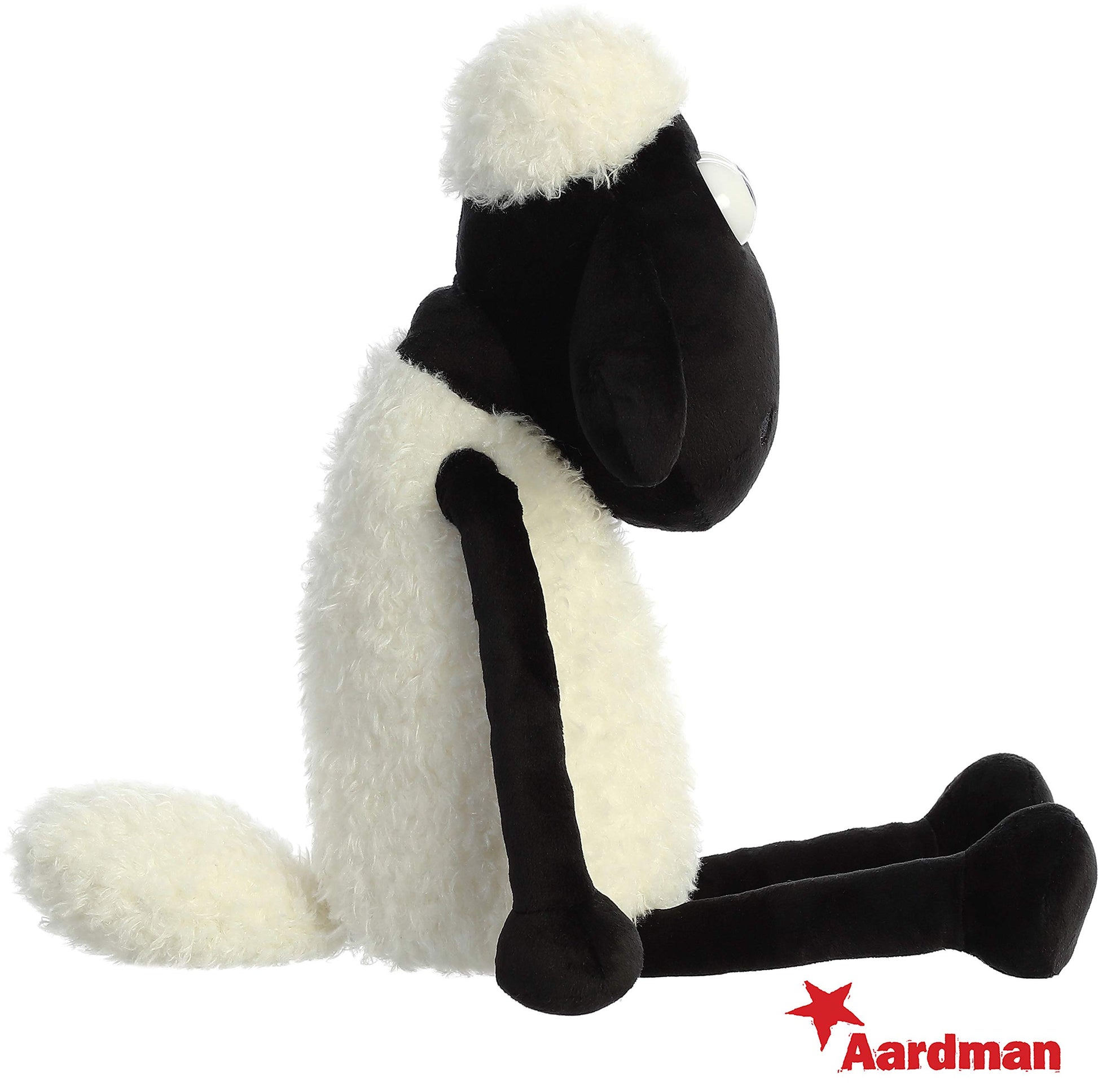 Aurora® Playful Shaun The Sheep® Stuffed Animal - Endless Fun - Farmyard Exploration - White 17 Inches
