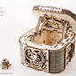 UGEARS Treasure Box w/Key (Secret Hidden Puzzle) 3D Wooden Puzzles for Adults - Wooden Model Kits for Adults Mechanical Models Difficult Puzzle Box