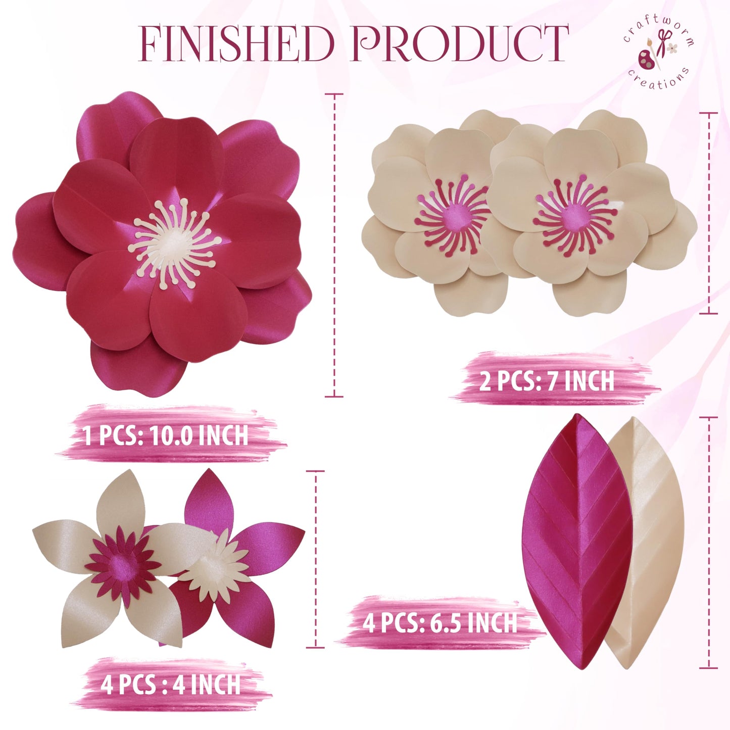 Giant Paper Flower DIY Craft Kit for Kids - Screen-Free Summer Activity for Children - Make Together with Parents & Grandparents - Pre-Cut Flowers