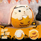 SpecialYou 11.8" Halloween Skull Bunny Plush Pillow, Jack-O-Lantern Lop Eared Bunny Stuffed Animal Plush Toy, Pumpkin Ghost Skull Rabbit Plushie Gift