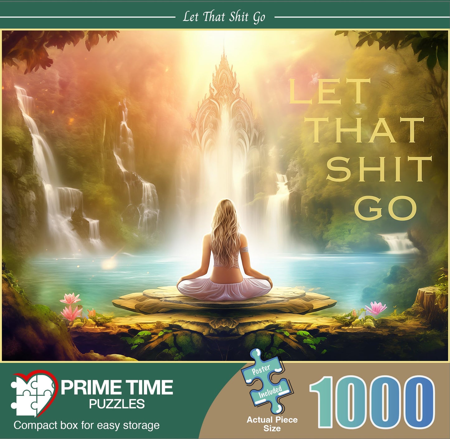 Prime Time Puzzles Adult Jigsaw Puzzle 1000 Piece Yoga Meditation