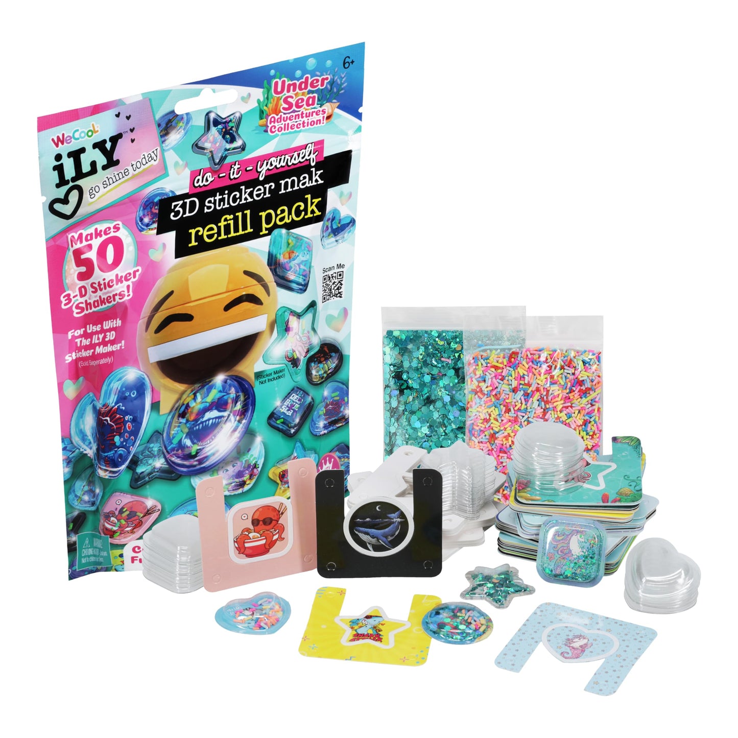 COMPOUND KINGS 3D Sticker Refills - Undersea Adventure