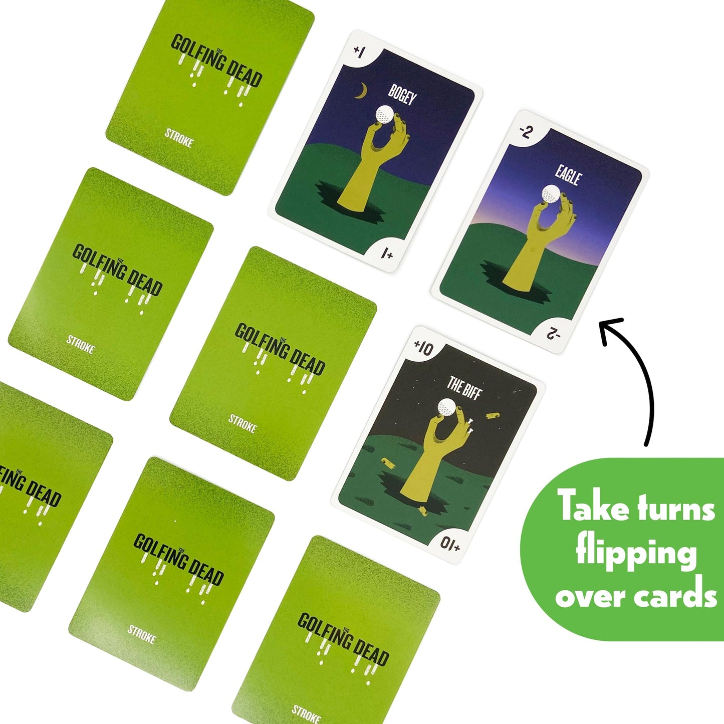 The Golfing Dead - Best New Zombie Card Game Top Family Games for 2 to 6 Players - Great for Adults, Couples, Teens, and Kids Ages 7 Years and Up