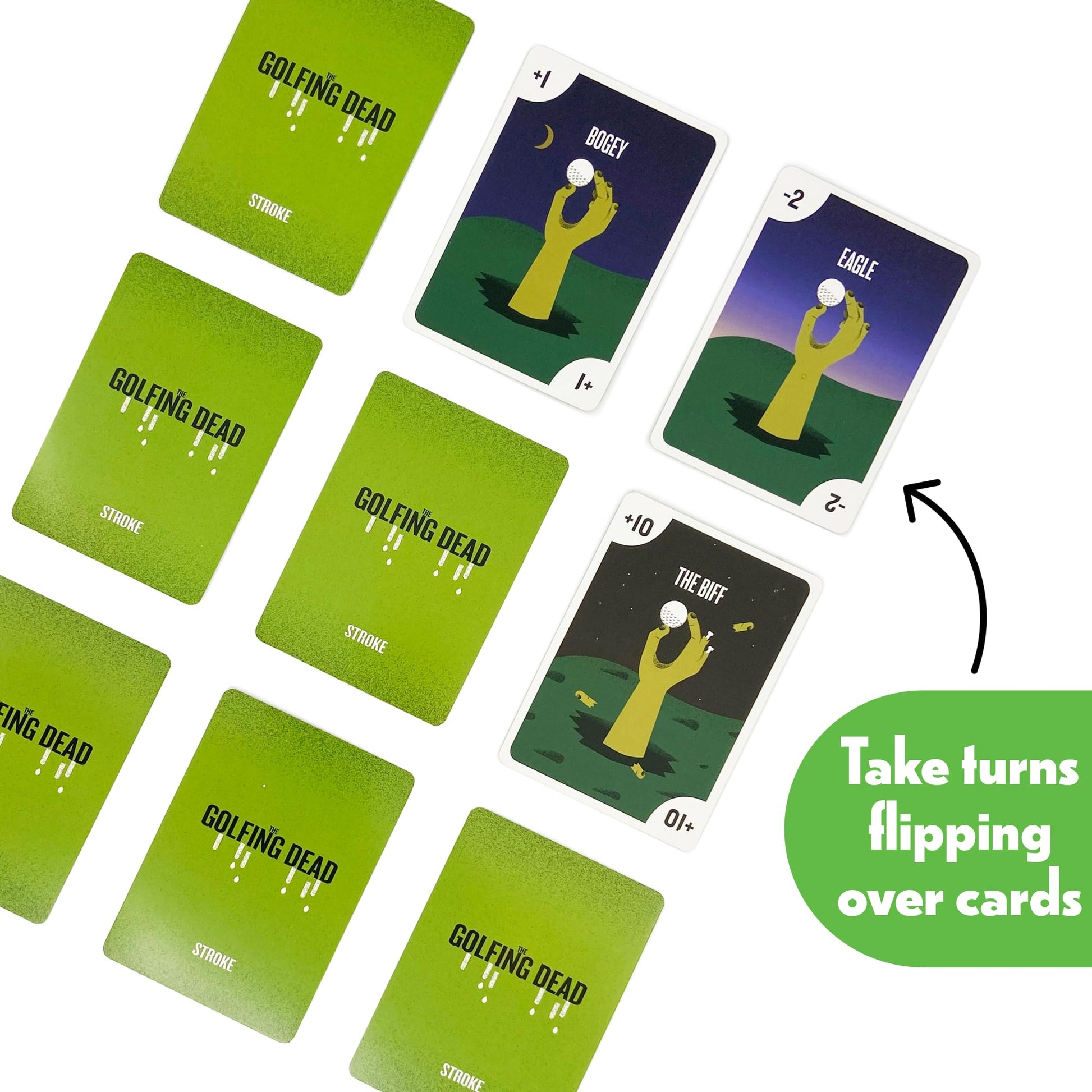 The Golfing Dead - Best New Zombie Card Game Top Family Games for 2 to 6 Players - Great for Adults, Couples, Teens, and Kids Ages 7 Years and Up