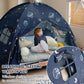 Twin Bed Tent Canopy, Space Galaxy Kids Indoor Sleep Tents
