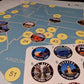 Collection 63 Stickers Set All US National Parks and Large Size Map of U.S. National Parks.17 x 27 inch with Tube Box.