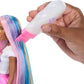 Barbie Rainbow Sparkle Hair Doll, Extra-Long and Colorful Hair with 12 Styling Accessories Like Glitter Tube, Brush, Clips, Dryer and More