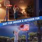 HYES Kids Basketball Hoop with Scoreboard/LED Basketball Rim for Child 3-5