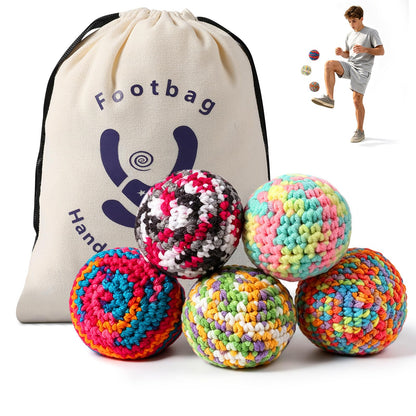 KHXAIMJ Footbags (5 Pack Colours)