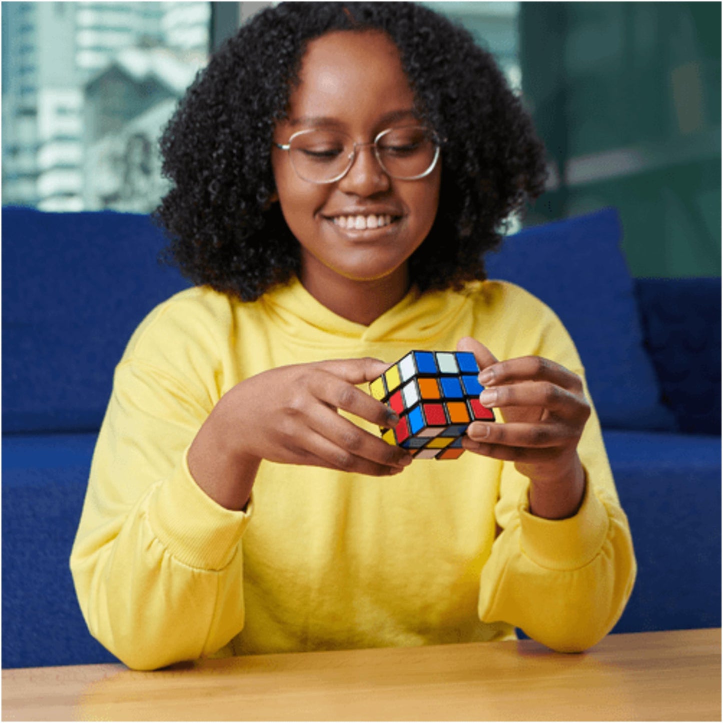 Rubik's Cube Recube 3x3 Puzzle Game for Adults and Children Rubik's Magic Cube - 100% Recycled 3x3 Puzzle Colour Matching - Classic Cube Problem