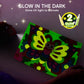 JOVA Klever Kits Glow Sand Art Kits for Kids, Glow in The Dark Sand Painting with 14 Colors, Kids Crafts, 6 Fantasy Templates & 4 DIY Sheets, Mess