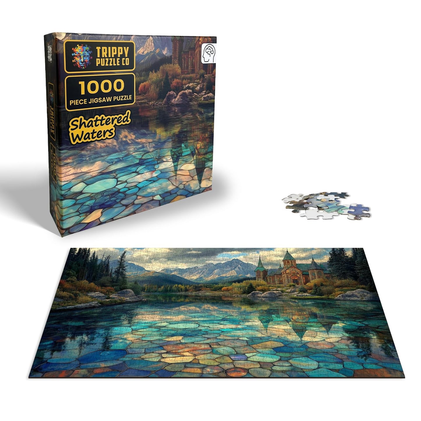 1000 Piece Mosaic Stained Glass Jigsaw Puzzle for Adults - Impossible Hard Difficult Challenging Puzzles for Adults - Stained Glass Collection