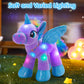 Houwsbaby 14'' Purple LED Light Up Unicorn Stuffed Animal,Unicorn Plush Toy,Glowing Horse Plush Toy Night Light Glitter Present for Kids Boys Girls