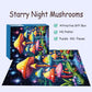 Puzzles for Adults 500 Pieces, Mushroom Jigsaw Puzzles - Starry Night Mushrooms, Impossible Glow in The Dark Puzzle for Seniors Family, 14.96x20.47