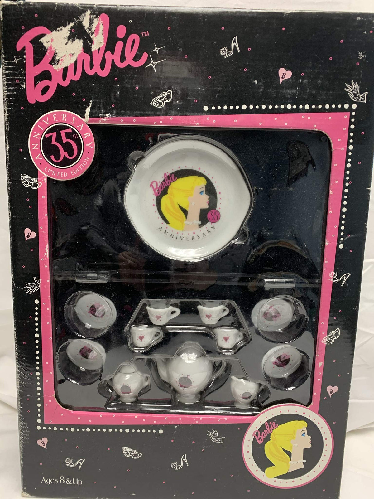 Barbie Miniature Nostalgic China Tea Set~ 35TH Anniversary Limited Edition