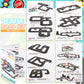 Playmags Magnetic Tiles Road Set for Kids - 130-Pieces Magnet Building Blocks Toy - Durable Creative STEM Learning Toys with Curved & Straight Car