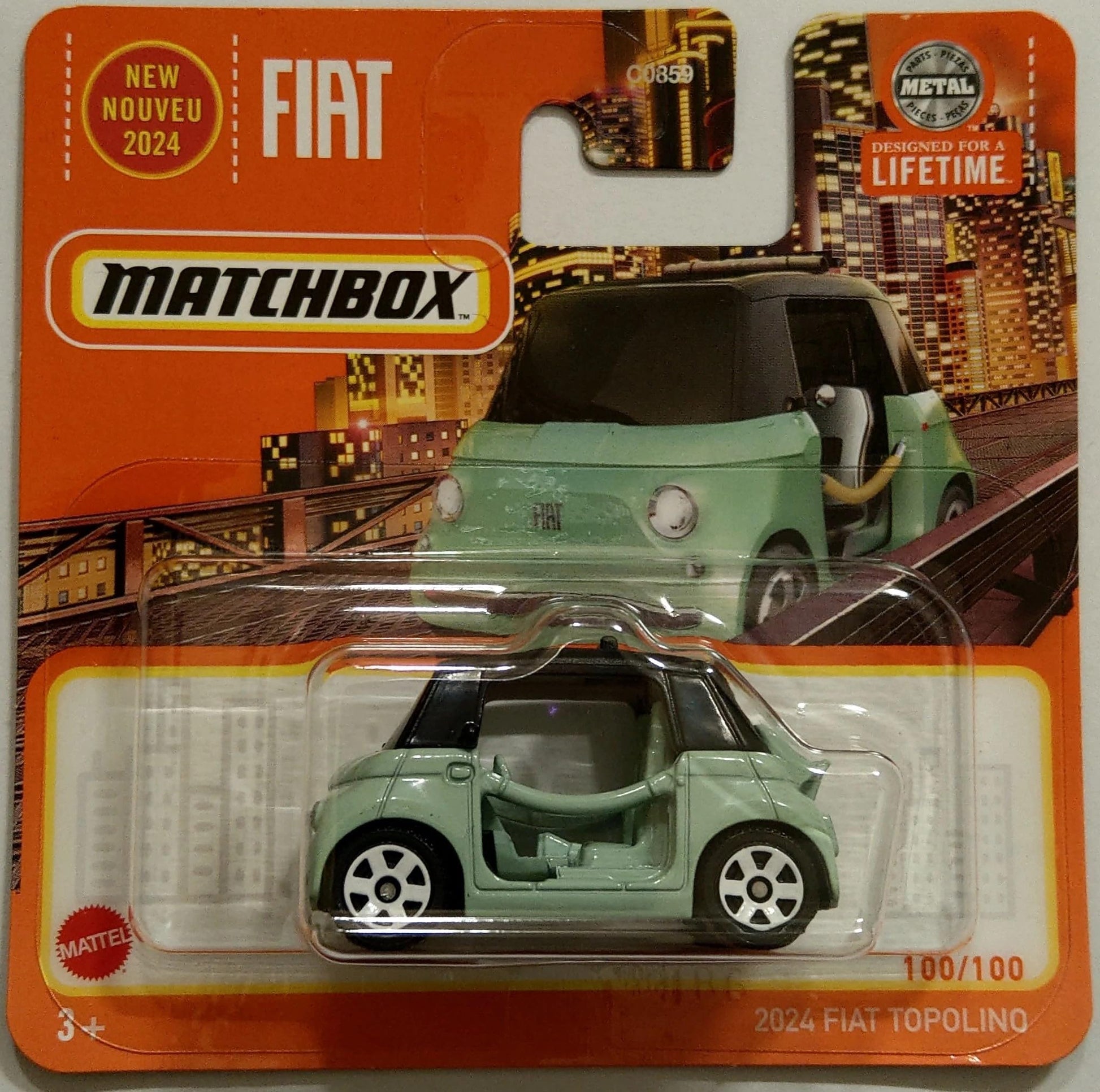 Matchbox 2024-2024 Fiat Topolino [Verde Vita] Light Green 100/100