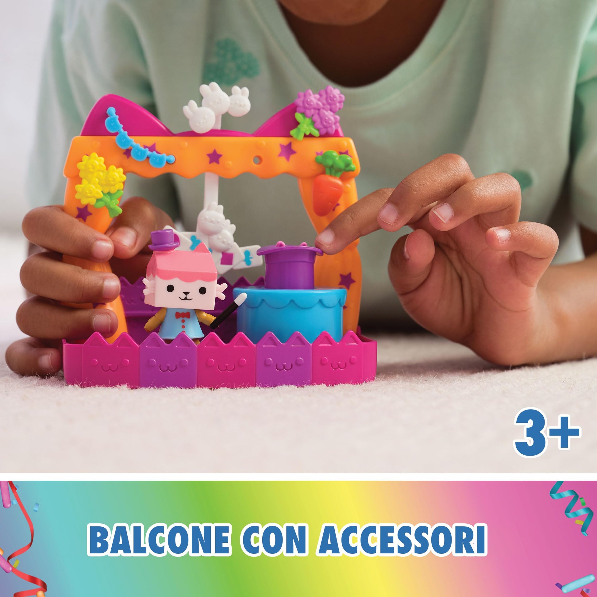 The Gabby Dollhouse - Balcony Talent Show 'Baby Box' GABBY'S Dollhouse + Figure Baby Box + Dollhouse Accessories - 6071358 - Children's Games - Toys