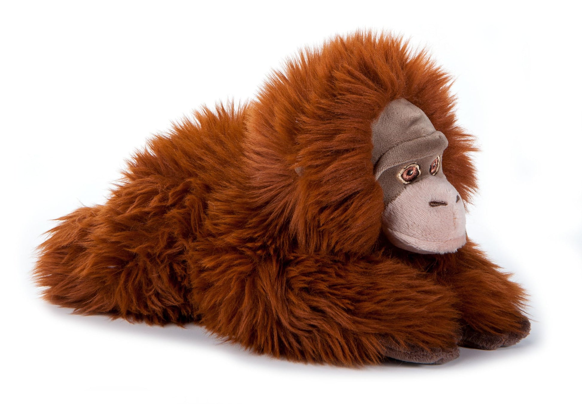 The Petting Zoo Female Orangutan Stuffed Animal Plushie, Gifts for Kids, Earth Keeperz Rainforest Animals, Zoologee Orange Female Orangutan Plush Toy