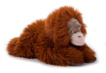 The Petting Zoo Female Orangutan Stuffed Animal Plushie, Gifts for Kids, Earth Keeperz Rainforest Animals, Zoologee Orange Female Orangutan Plush Toy