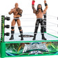 Mattel WWE Bloodline Rules Playset with Ring & 2 Action Figures, Includes The Rock & Roman Reigns 6-inch Superstar Collectibles