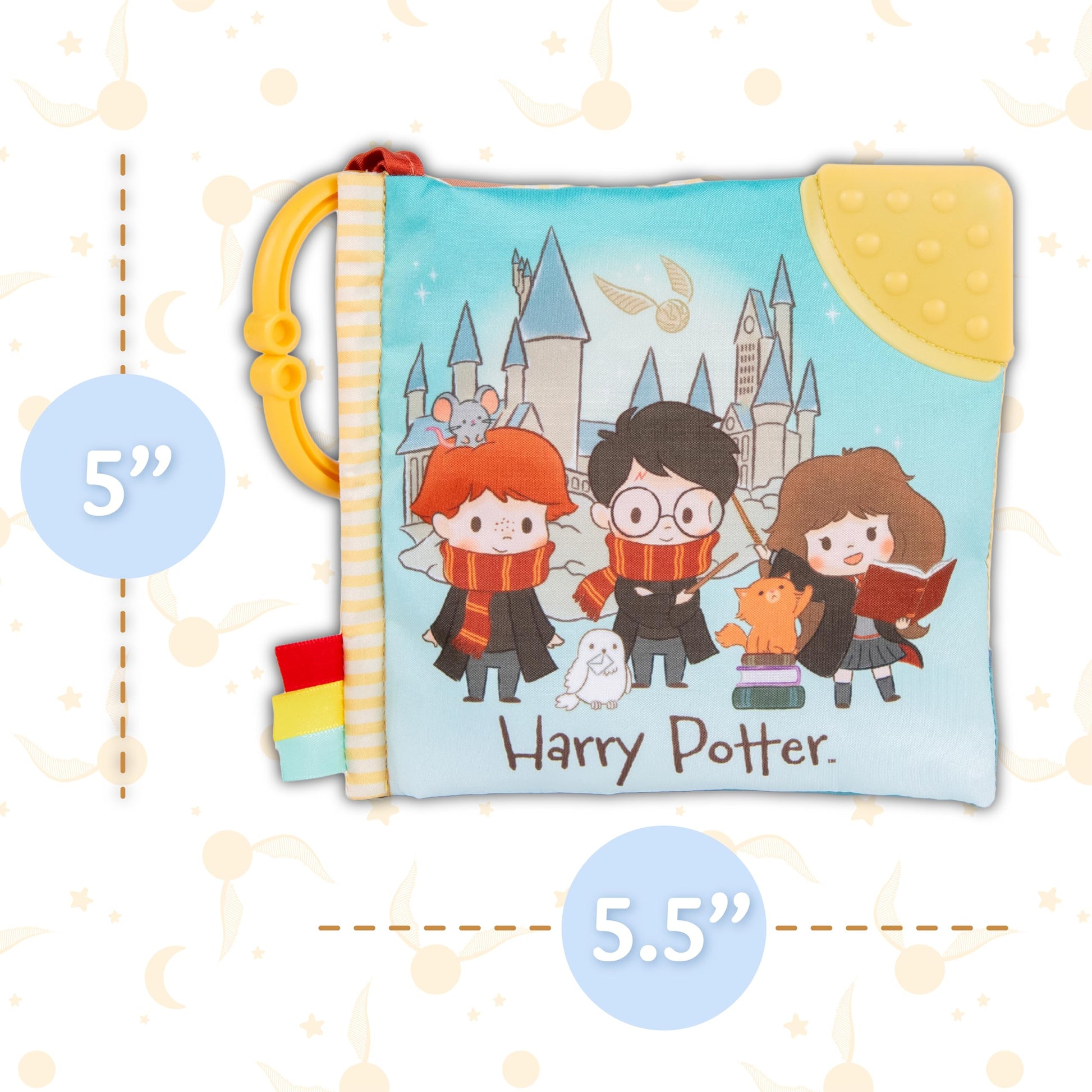Kids Preferred Harry Potter Soft Book with Toy, Teether, and Crinkle, 5 Inches