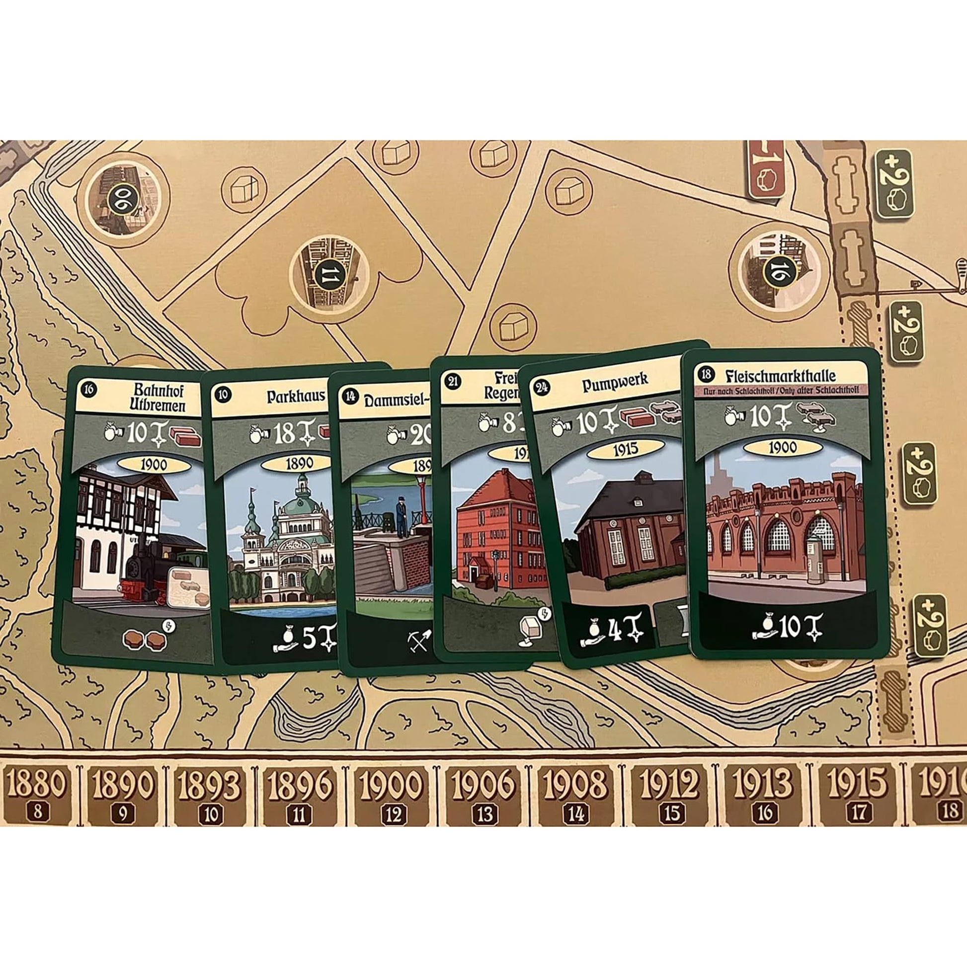 Rio Grande Games Findorff Strategy Board Game, Bremen City Building, Economic Simulation, 1-5 Players, 45-90 Minutes