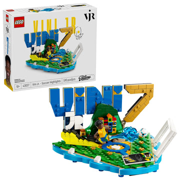LEGO Editions Vini Jr. - Soccer Highlights - Building Set for Boys & Girls, Ages 10+ - Collectible Soccer Gift W/Plaque - Kids Bedroom or Shelf Decor