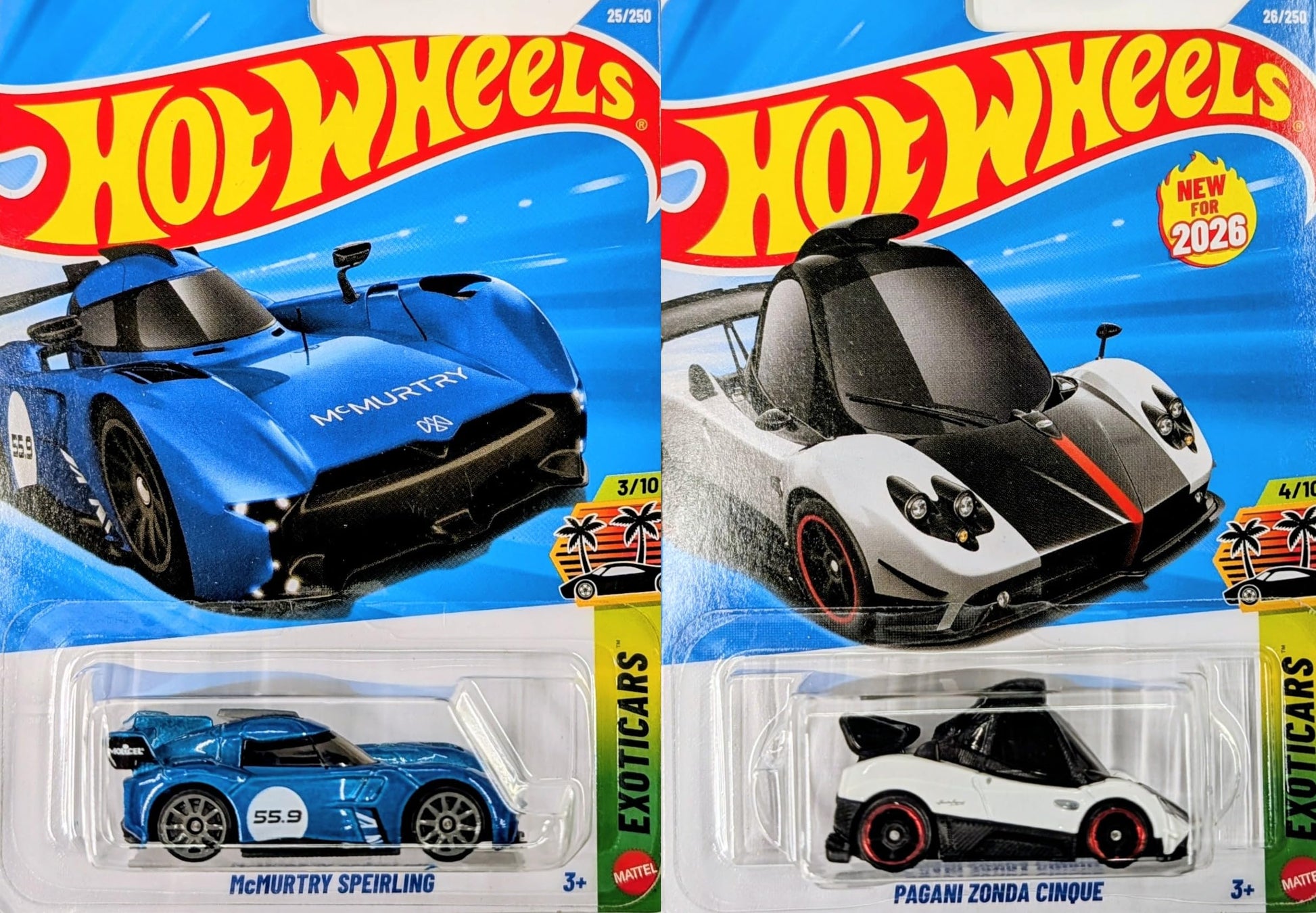 Hot Wheels HW Exotics Die-Cast Car Series - 1:64 Scale Exotic Collectibles with Precision Details Bundle