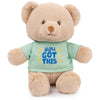 GUND Sustainably Soft “You Got This” 12" Bear with Green T-Shirt, Ages 0+