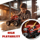 Technic Building Monster Cow Truck Toy, 2 in1 Pull Back Car for Off Road Stunts, DIY Building Cars Toy,Racing Action Toys for Boys and Girls 6+ Years