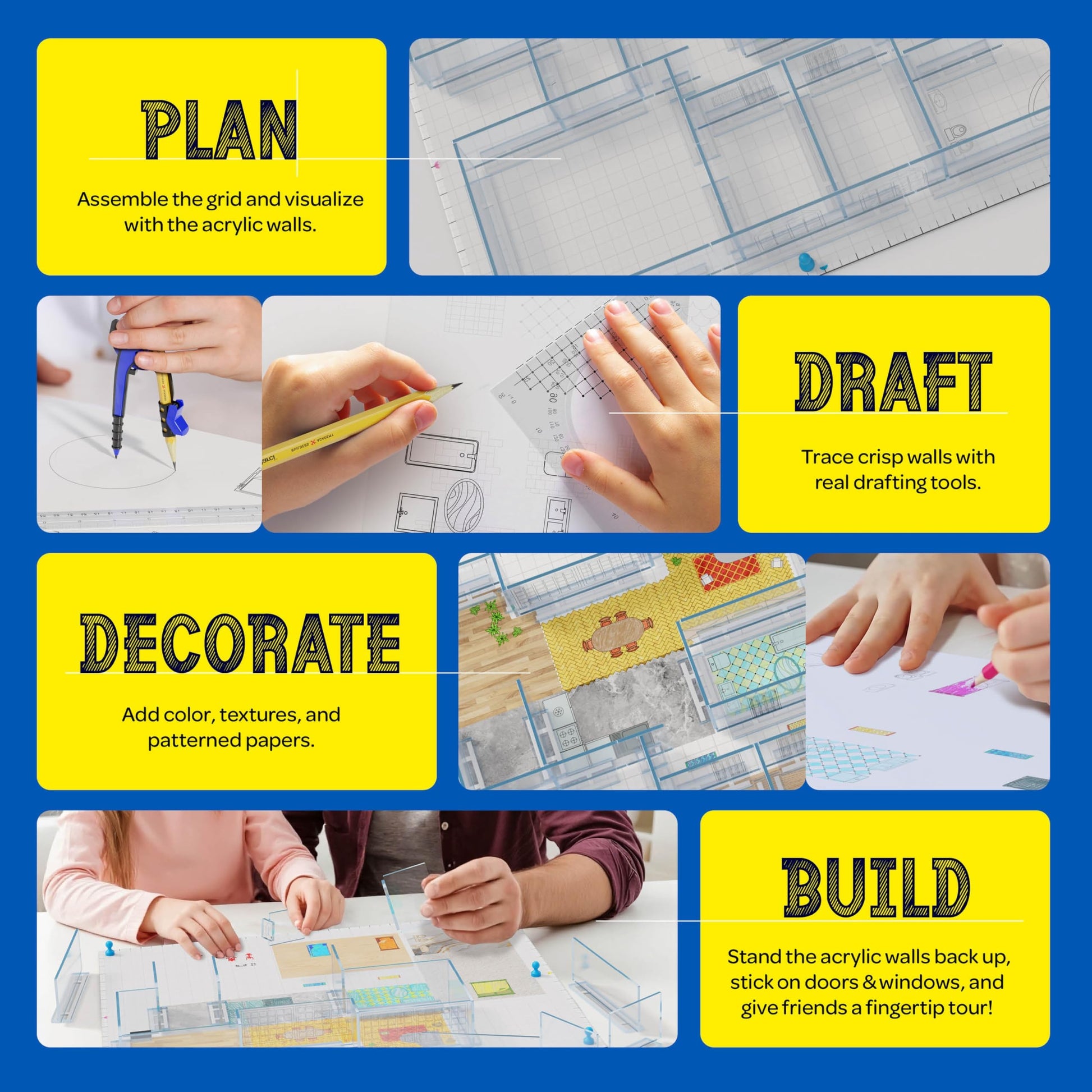 Dan&Darci Architecture Kit for Kids - 8 9 10 11 12 Year Old Girl Gifts - Boys Toys Age 8-10 - STEM Toys for Ages 8-13 - 12 Year Old Boy Birthday Gift