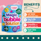 Klevly 67 oz Iridescent Bubble Solution Refill | Non-Toxic Quick & Easy Just Add Water to Make 67 oz Bubble Refill Solution | Bubbles for Kids |