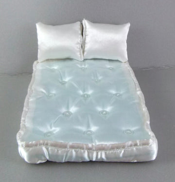 Melody Jane Dolls Houses House Miniature 1:12 Scale Bedroom Bed Accessory Double Mattress & Pillows