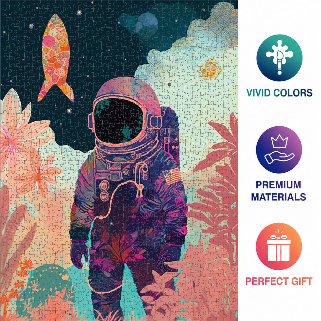 Cross & Glory | 1000 Piece Jigsaw Puzzles for Adults | Tropics on The Moon