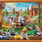 MasterPieces - 300 Piece Jigsaw Puzzle, Large EZ Grip Shapes, Afternoon Siesta, Fun for Adults, Seniors, Family, Kids, Matte Finish, 18"x24"