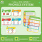 Phonogram Flash Cards - Phonics Flash Cards - Learn to Read - CVC Reading Flashcards for Kids Ages 5-8 - Phonics Games - Homeschool Preschool