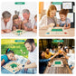 Win SPORTS Shut The Box Dice Game,Wooden Board Table Math Game for 1-4 Players,Classic Family Game with 12 Dices for Kids Adults Pub Classroom or
