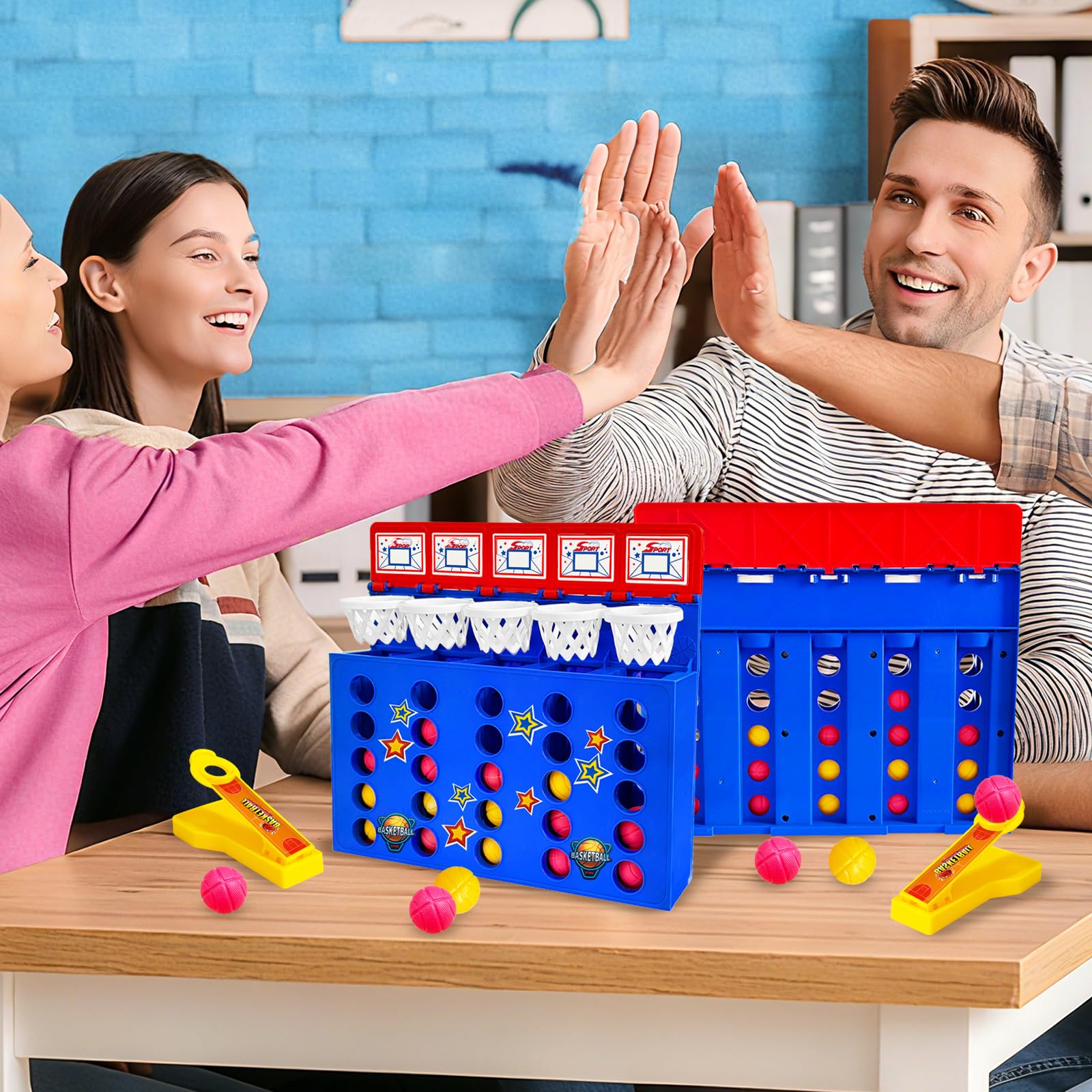 Szsrcywd Tabletop Basketball Game Toys,Desktop Basketballs Shooting Games Small Indoor Toy for Family Friends Office,Party Favors,Classroom