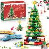 Christmas Tree Building Set for Kids, Christmas Tree 2024 Collectible Holiday Building Block Home Decor with Light, Tabletop for Boys, Girls