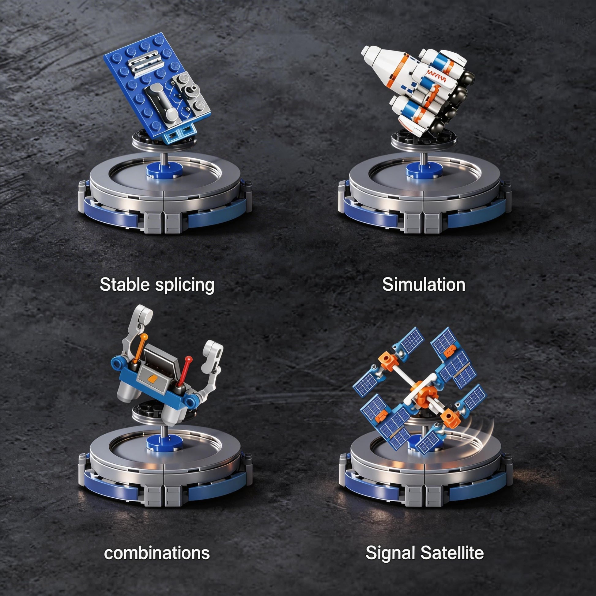 kececo Model Rocket Building Kits for Kids 6-14, Space Ship Rocket Building Toys, 1065 Pcs Spaceship Space Shuttle Collectible Display Model Building