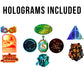 Conquest Journals Harry Potter Slytherin Vinyl Stickers, Unique Stickers Including Holograms, Waterproof and UV Resistant, Great for All Your Gadgets