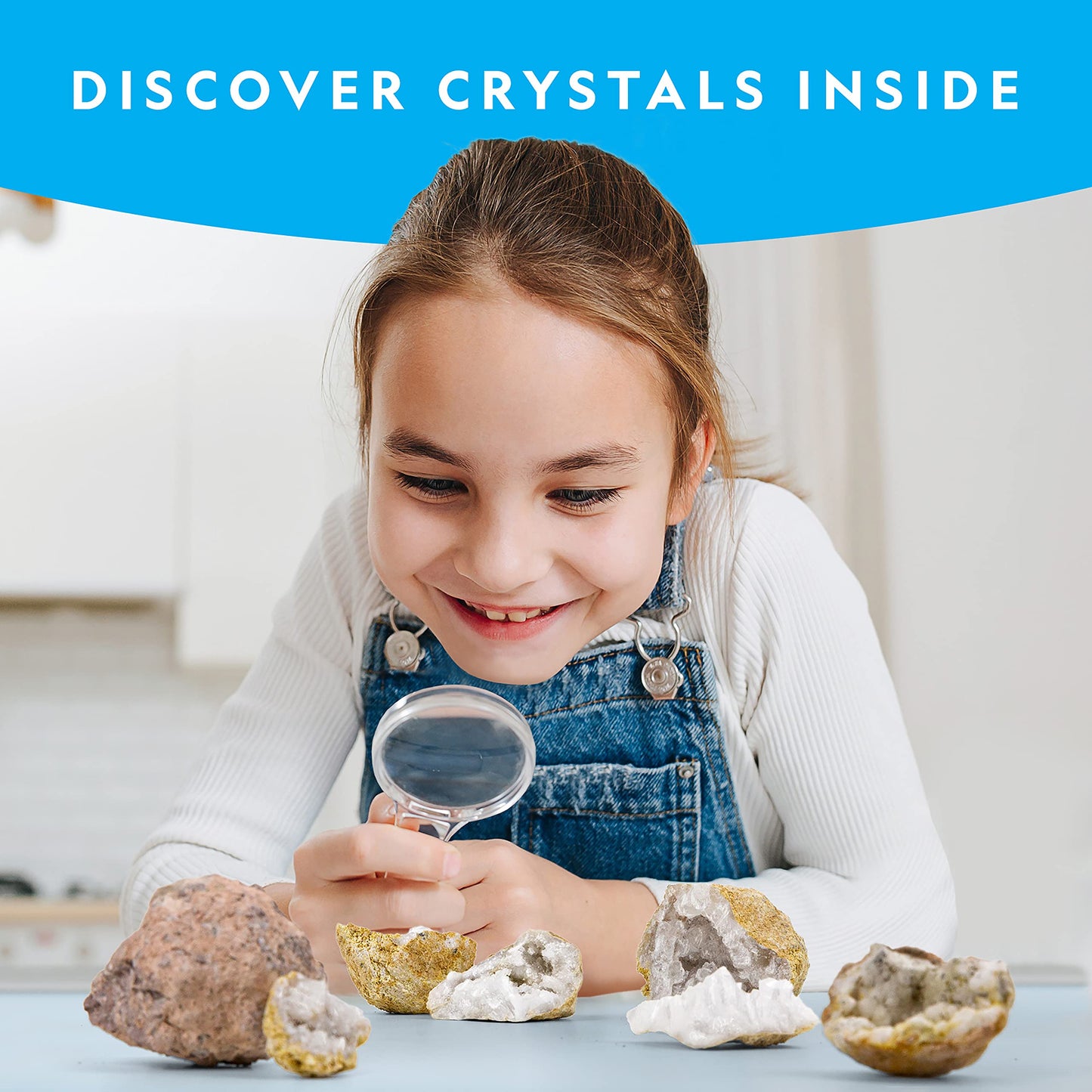 National Geographic Break Open 10 Premium Geodes for Kids Ages 8-12